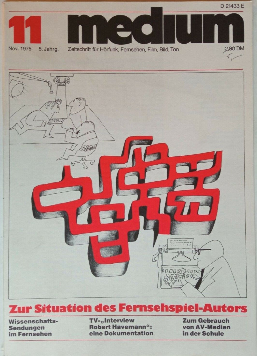 MEDIUM (DE) magazine side cover Issue 11  November 1975