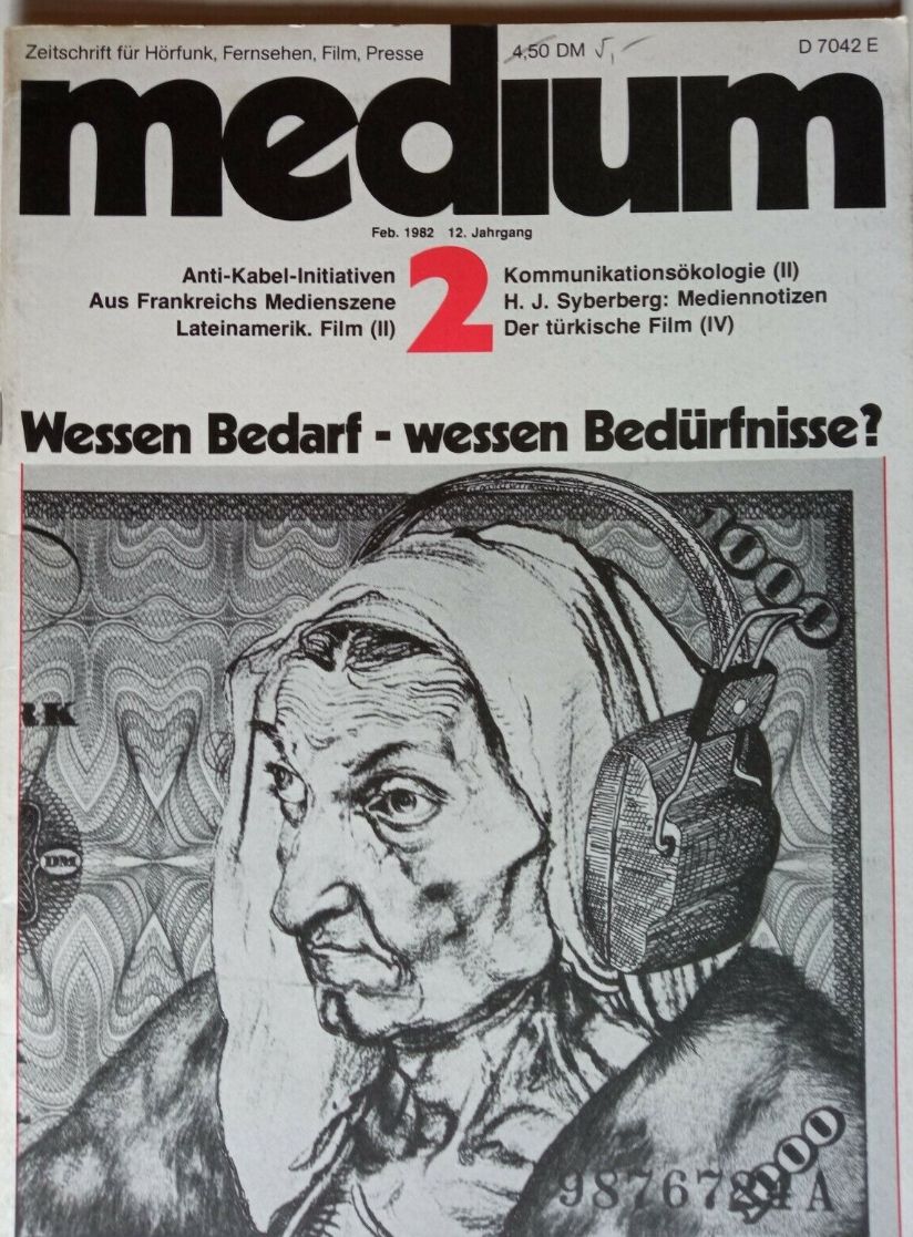 MEDIUM (DE) magazine side cover Issue 2  February 1982