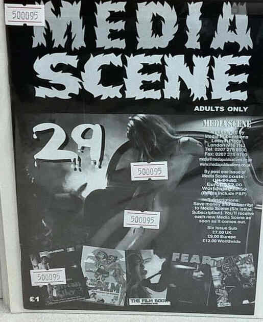 MEDIA SCENE magazine side cover Issue 29   2004
