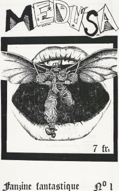 MEDUSA magazine side cover Issue 1 February 1989