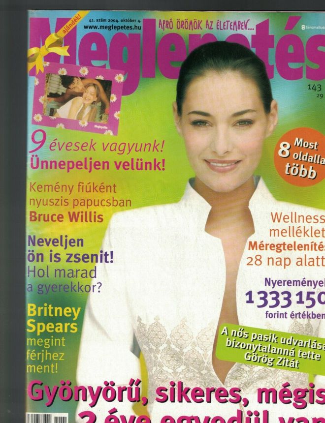 MEGLEPETES magazine side cover Issue 41 4 October 2004