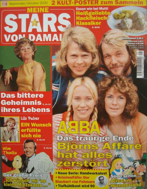 MEINE STARS VON DAMALS magazine side cover  September/October 2020