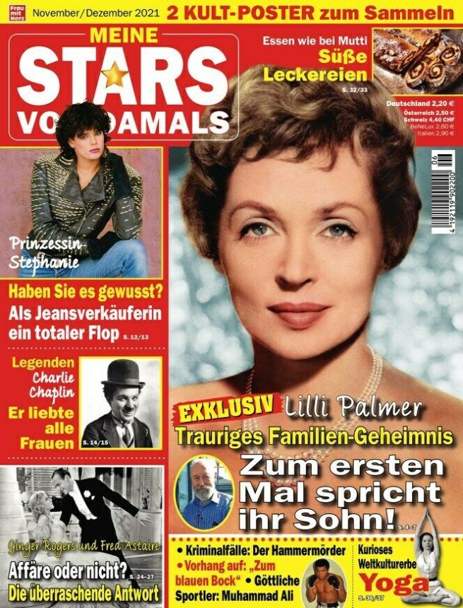 MEINE STARS VON DAMALS magazine side cover  November/December 2021