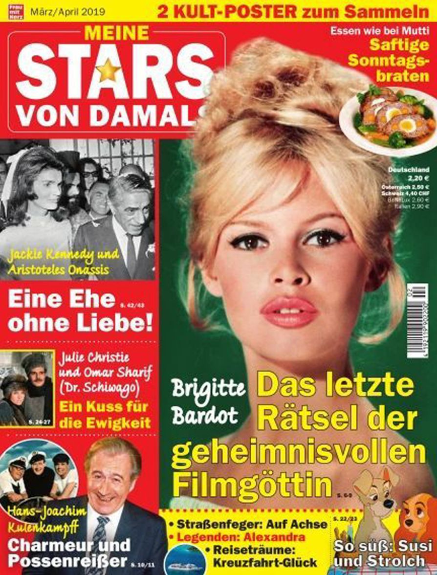 MEINE STARS VON DAMALS magazine side cover  March/April 2019