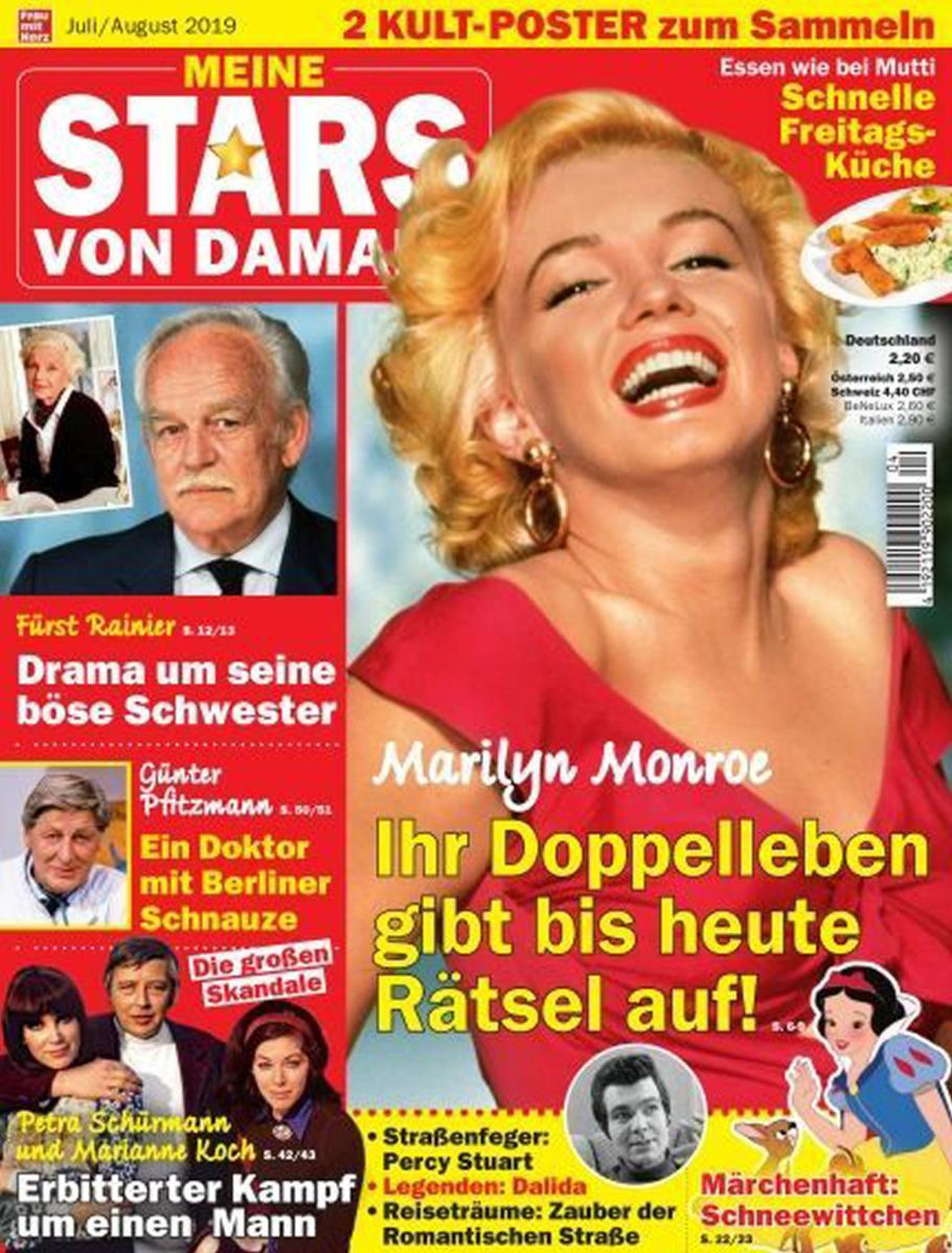 MEINE STARS VON DAMALS magazine side cover  July/August 2019