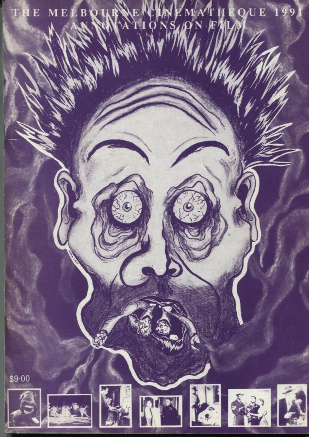 MELBOURNE CINEMATHEQUE magazine side cover   1991