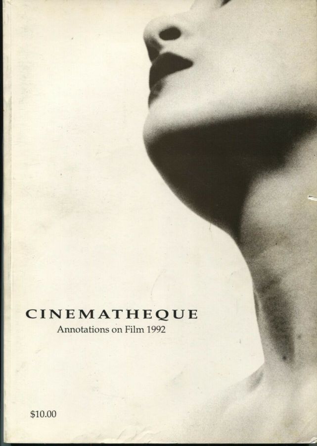 MELBOURNE CINEMATHEQUE magazine side cover   1992