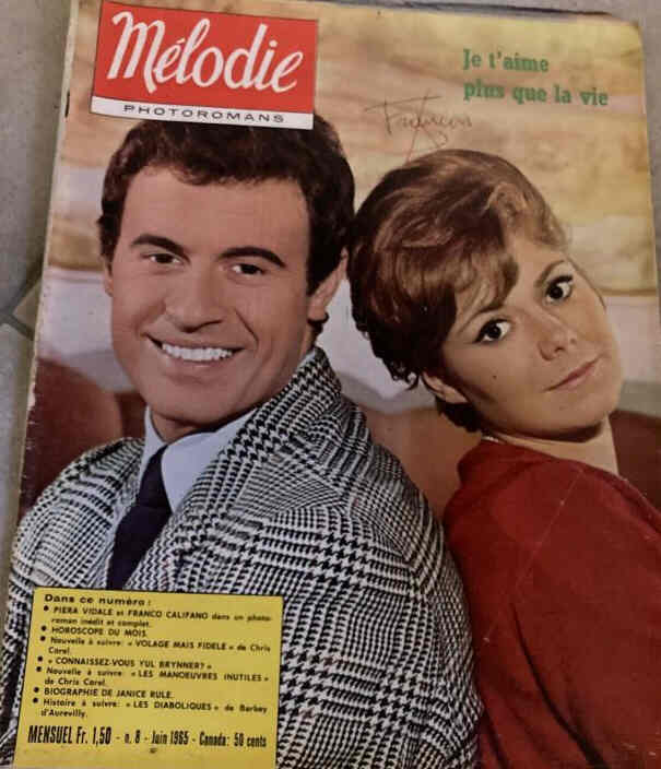 MELODIE magazine side cover Issue 8  June 1965