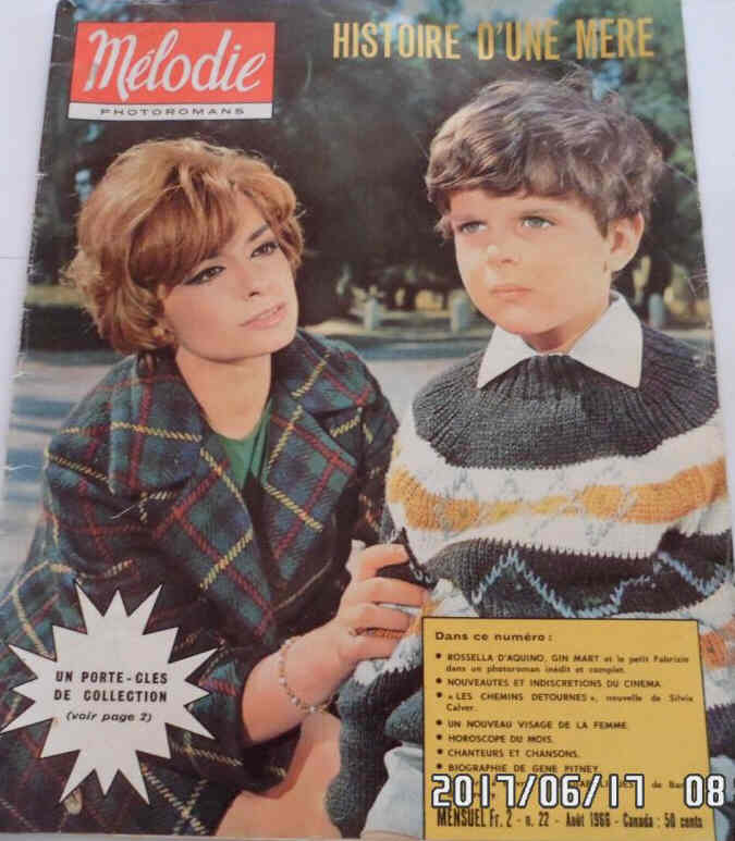 MELODIE magazine side cover Issue 22  August 1966