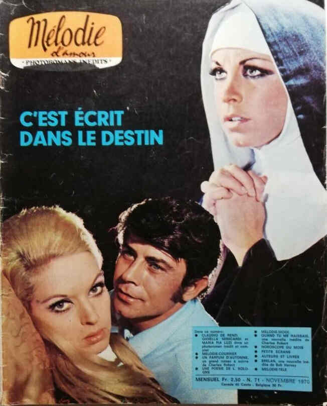 MELODIE magazine side cover Issue 71  November 1970