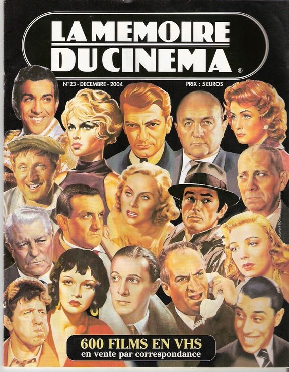 MEMOIRE DU CINEMA | LA magazine side cover Issue 23 December 2004