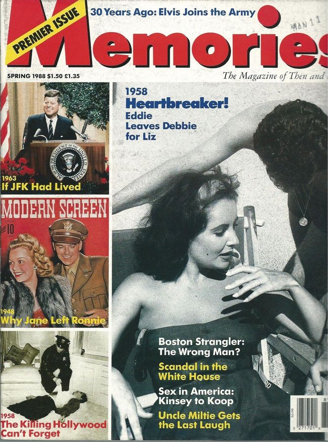 MEMORIES magazine side cover Issue 1 Spring 1988