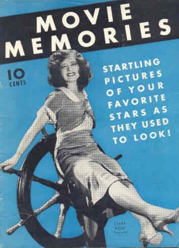 MOVIE MEMORIES (1930s) magazine side cover  1937