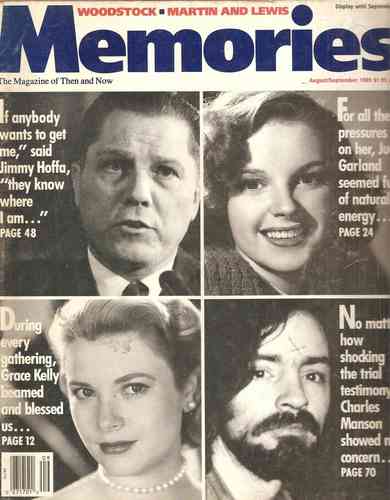 MEMORIES magazine side cover August/September 1989