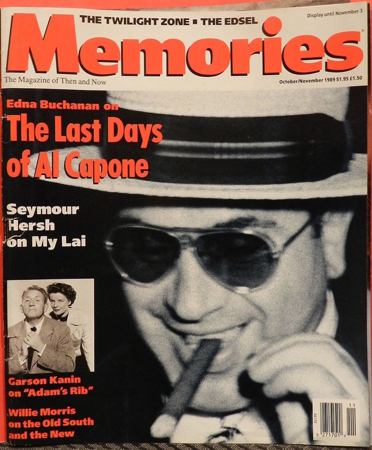 MEMORIES magazine side cover October/November 1989