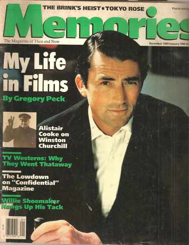 MEMORIES magazine side cover December 1989