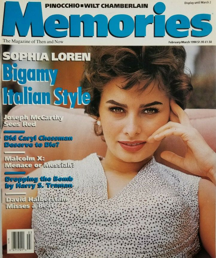 MEMORIES magazine side cover February/March 1990