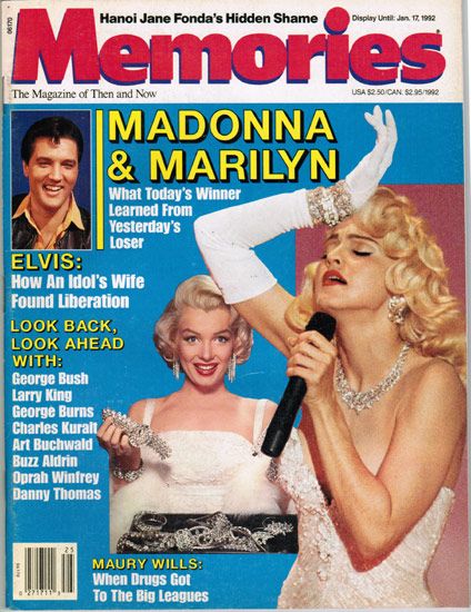 MEMORIES magazine side cover January 1992