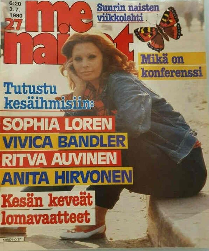 ME NAISET magazine side cover Issue 27 3 July 1980