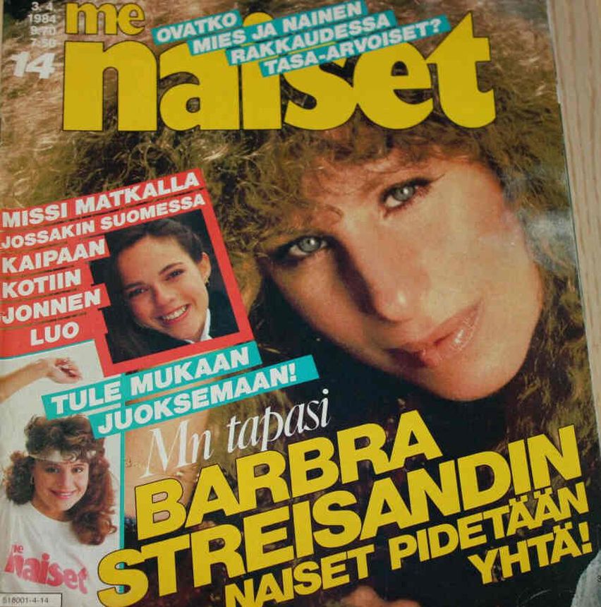 ME NAISET magazine side cover Issue 14 3 April 1984