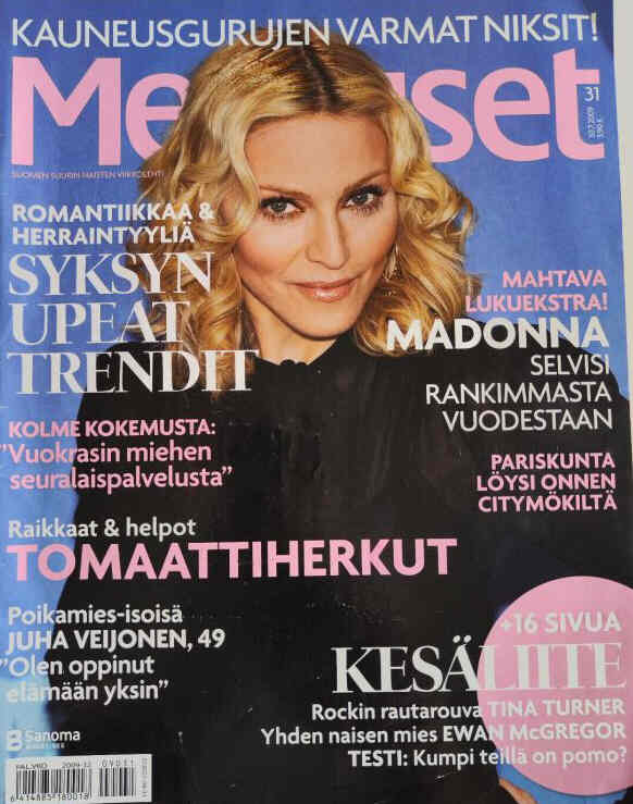 ME NAISET magazine side cover Issue 31 30 July 2009