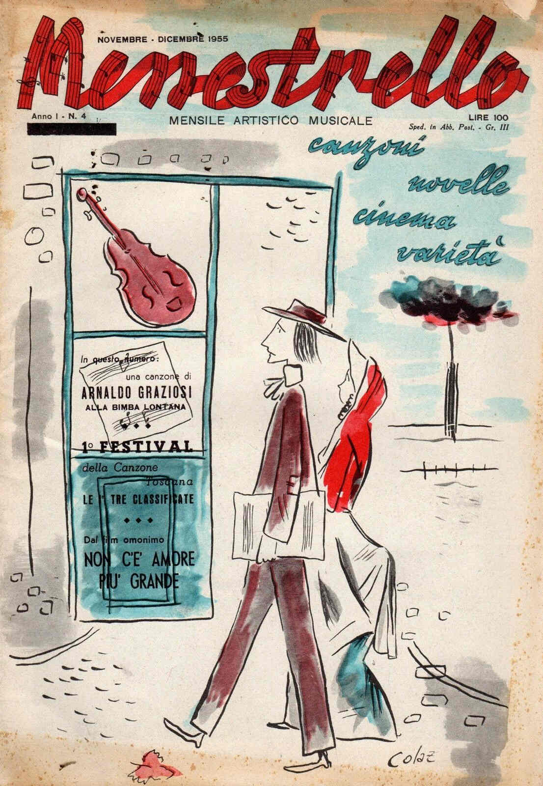 MENESTRELLO magazine side cover Issue 4 November/December 1955