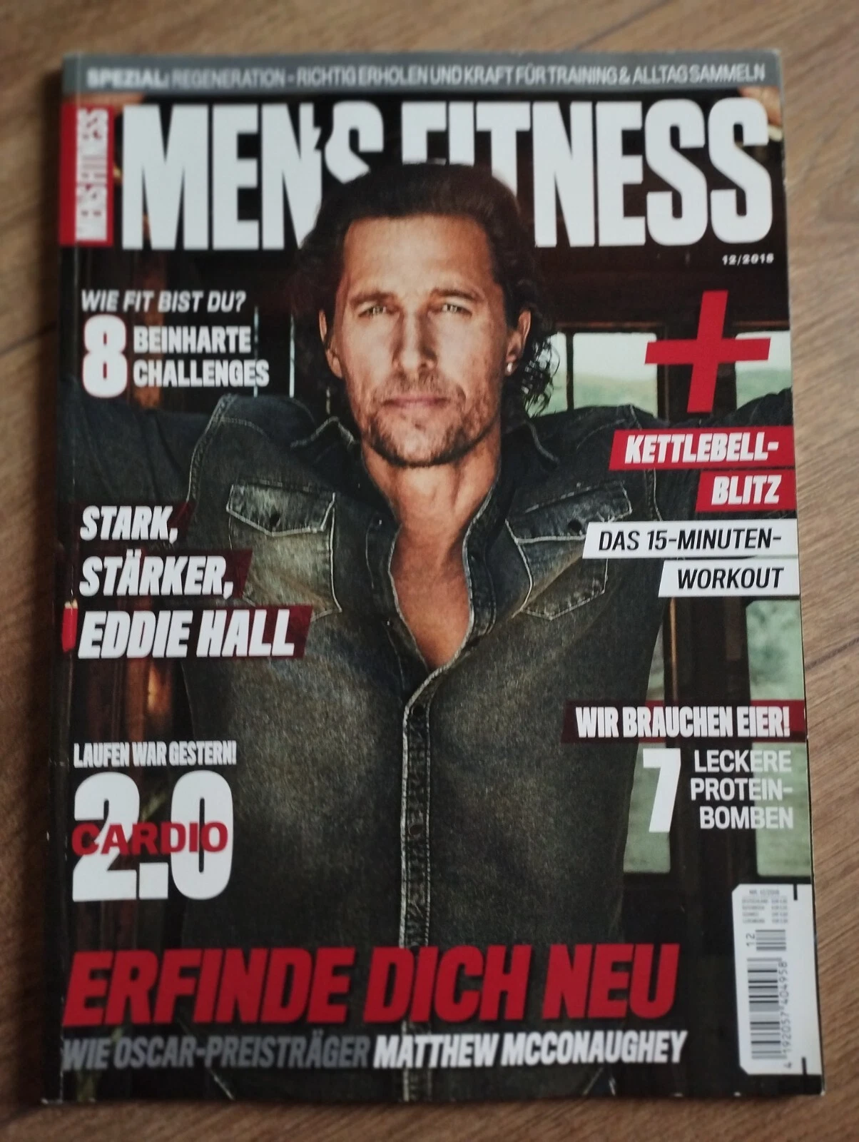 MENS FITNESS GERMANY magazine side cover  December 2018