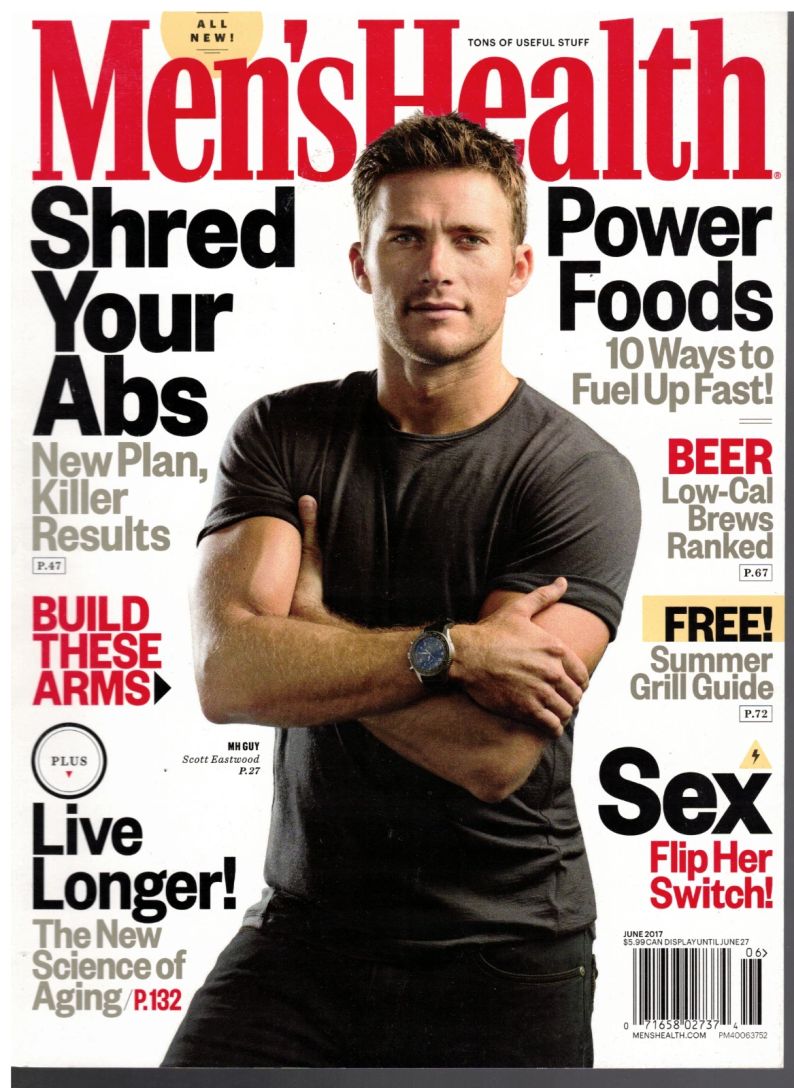 MENS HEALTH USA magazine side cover  June 2017