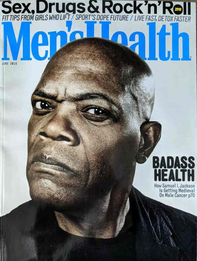 MENS HEALTH UK magazine side cover  June 2016