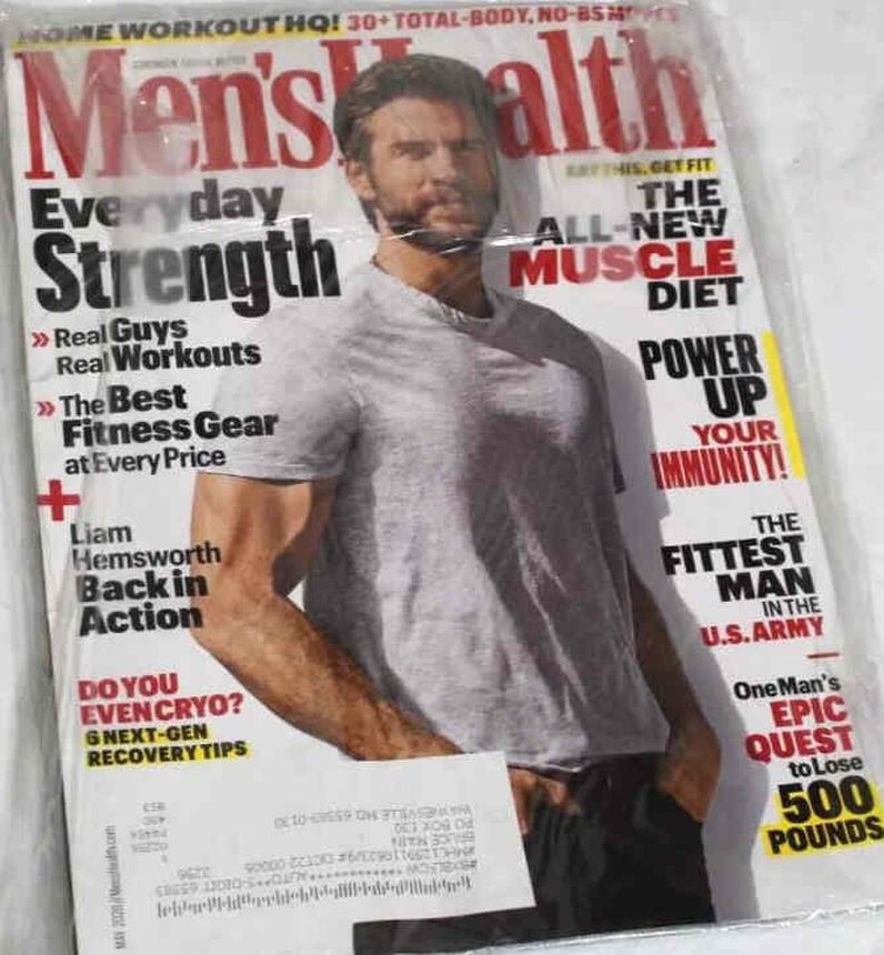 MENS HEALTH USA magazine side cover  May 2020