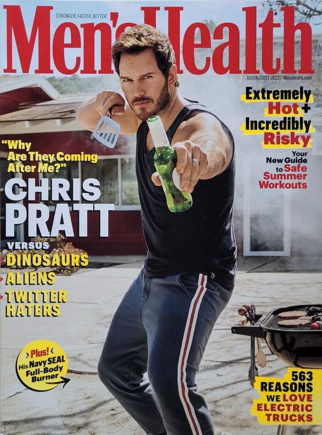 MENS HEALTH USA magazine side cover  July/August 2022