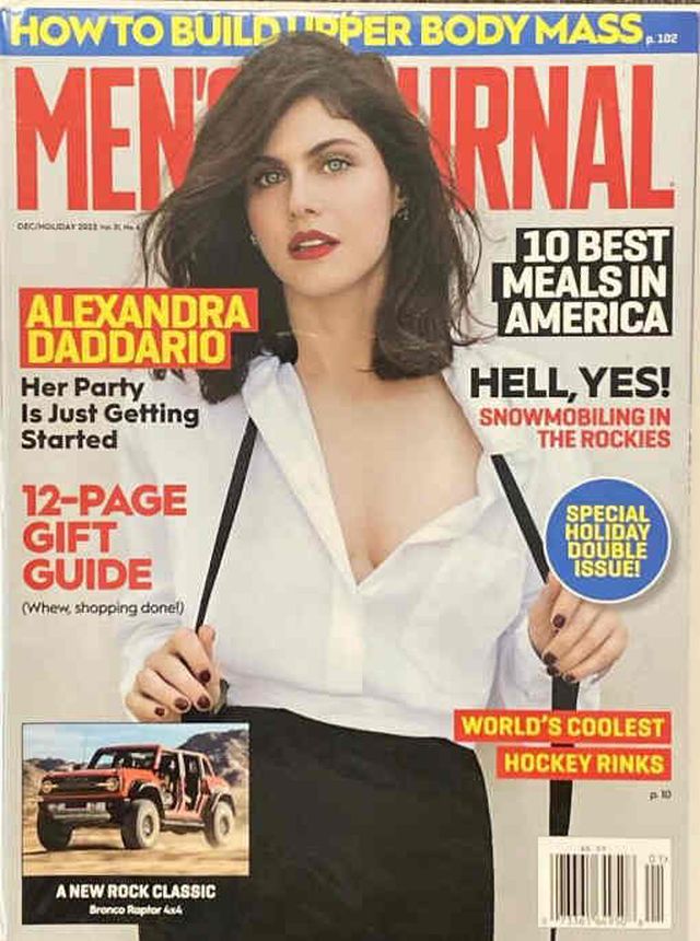 MENS JOURNAL USA magazine side cover  December 2022