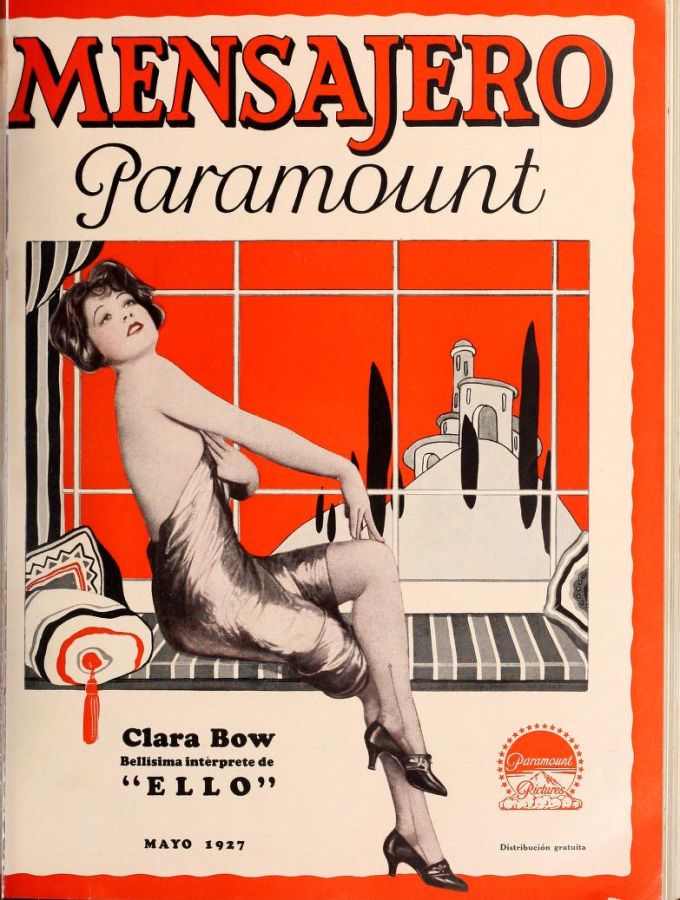 MENSAJERO PARAMOUNT magazine side cover May 1927