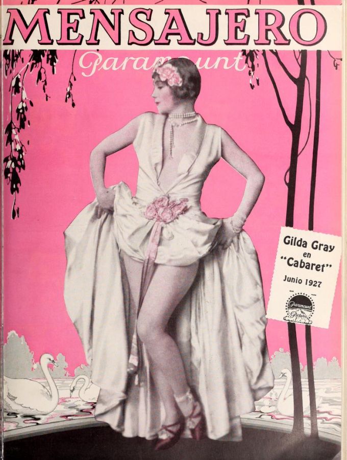 MENSAJERO PARAMOUNT magazine side cover June 1927