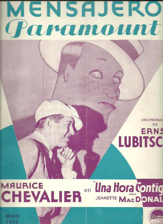 MENSAJERO PARAMOUNT magazine side cover May 1932