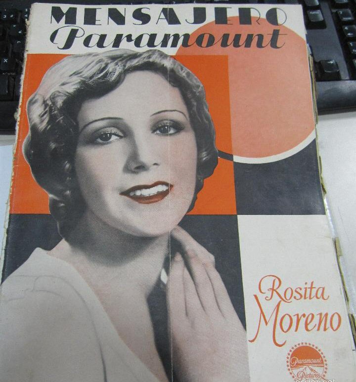 MENSAJERO PARAMOUNT magazine side cover Issue 6  December 1930