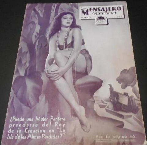 MENSAJERO PARAMOUNT magazine side cover  March 1933