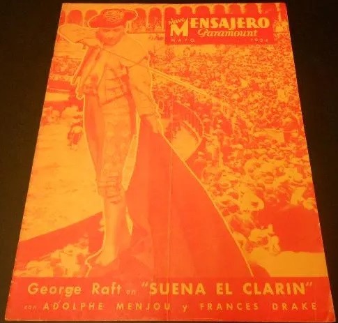 MENSAJERO PARAMOUNT magazine side cover  May 1934