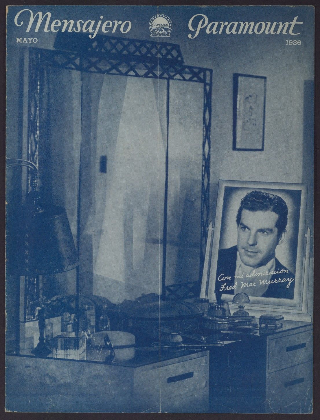 MENSAJERO PARAMOUNT magazine side cover  May 1936
