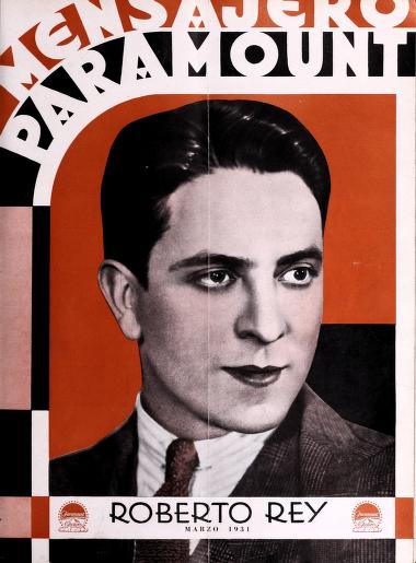MENSAJERO PARAMOUNT magazine side cover Issue 3  March 1931