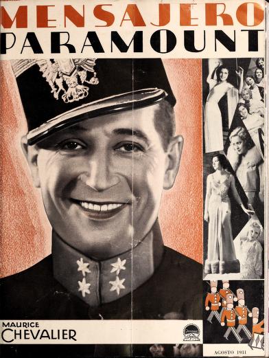 MENSAJERO PARAMOUNT magazine side cover Issue 2  August 1931