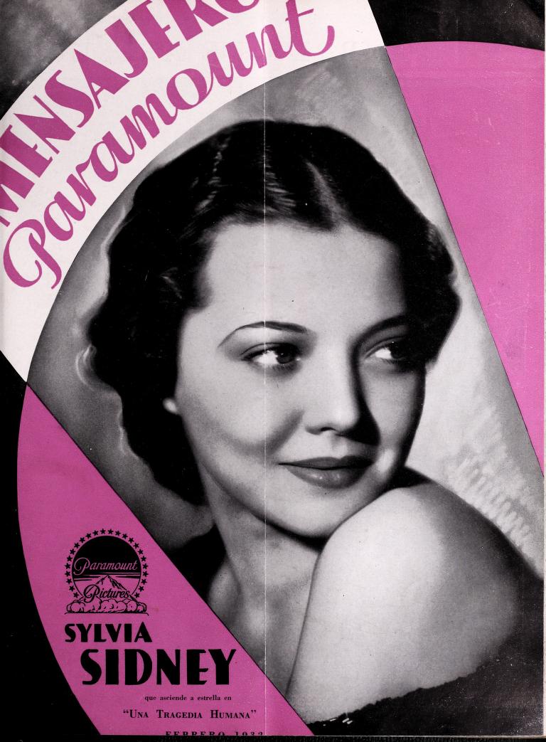 MENSAJERO PARAMOUNT magazine side cover Issue 2  February 1932