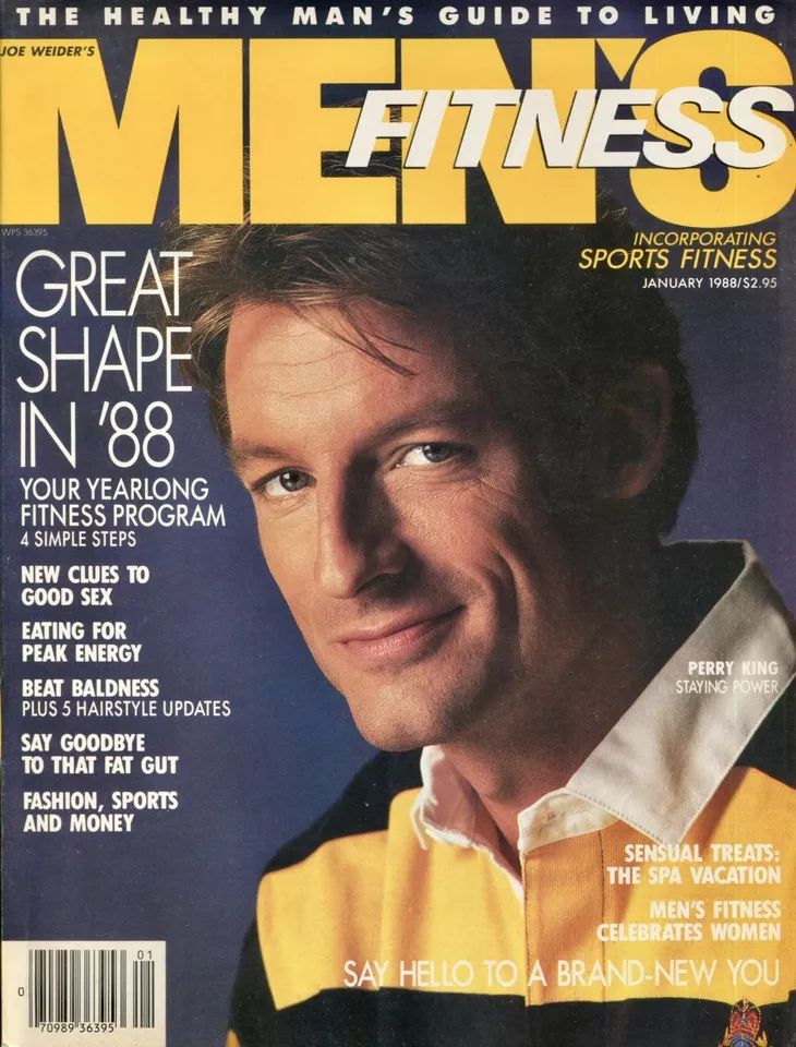 MENS FITNESS magazine side cover  January 1988