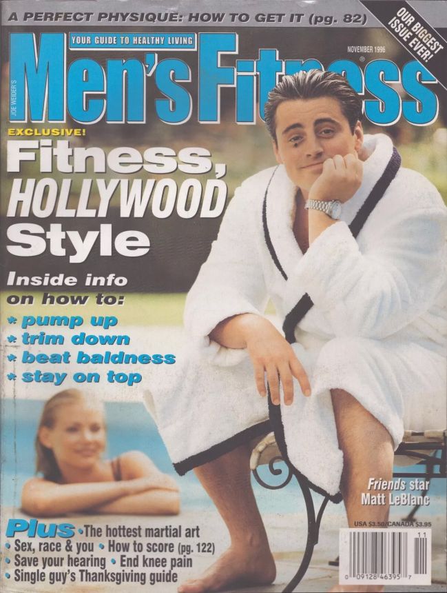 MENS FITNESS magazine side cover  November 1996