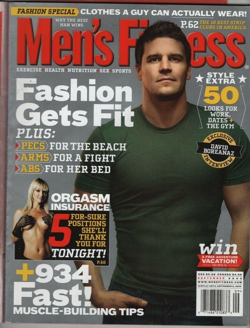 MENS FITNESS magazine side cover  September 2005