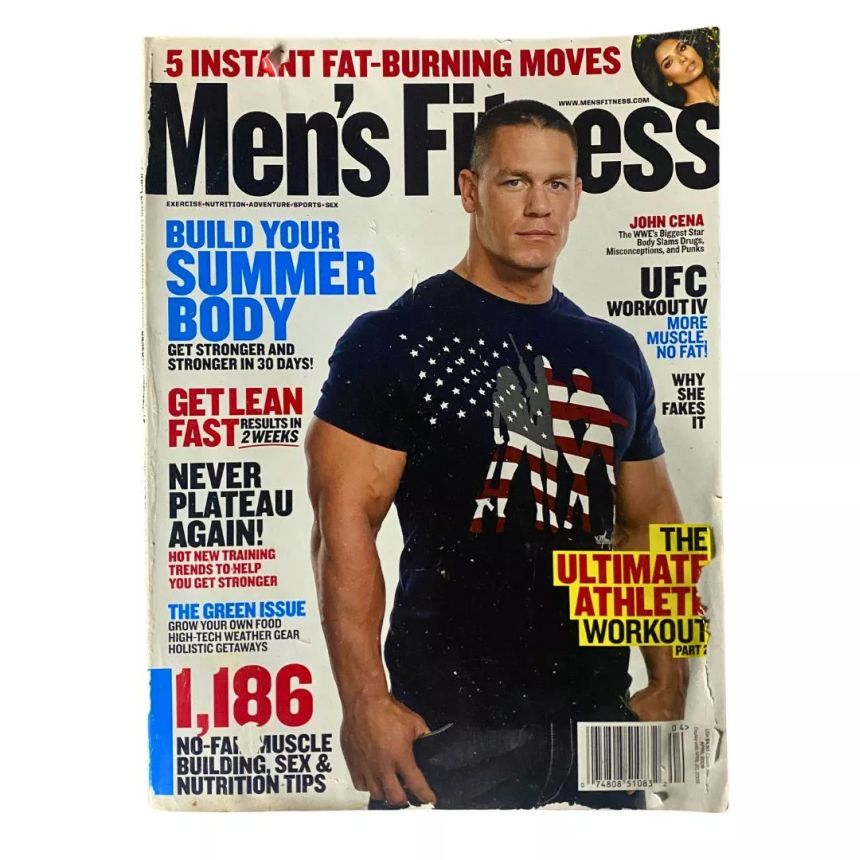MENS FITNESS magazine side cover  April 2009