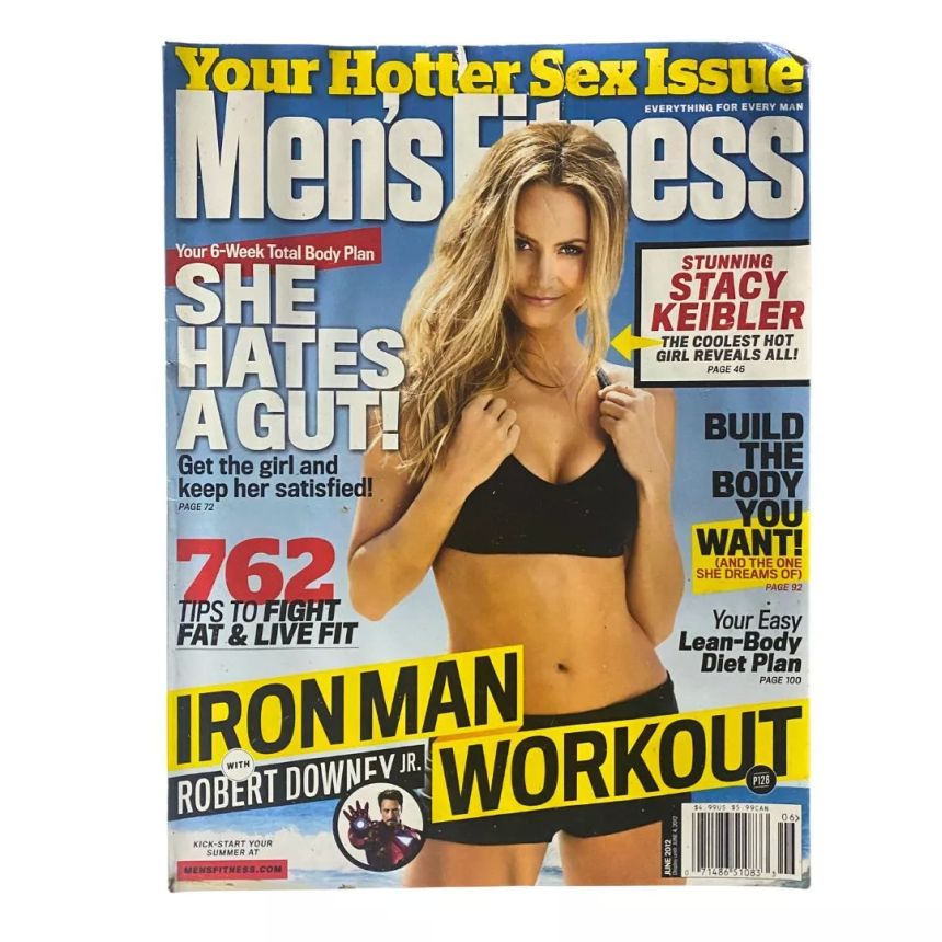 MENS FITNESS magazine side cover  June 2012