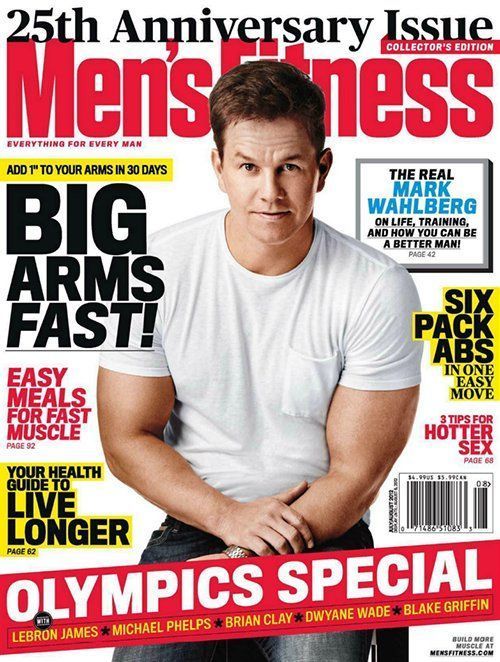 MENS FITNESS magazine side cover  July/August 2012