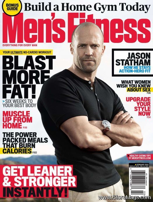 MENS FITNESS magazine side cover  February 2013