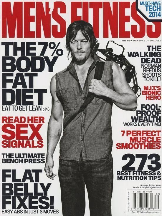 MENS FITNESS magazine side cover  December 2013